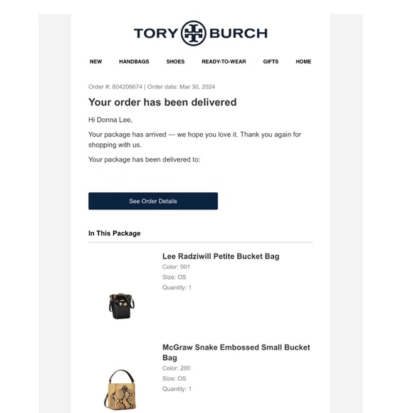 Authentic Tory Burch Lee Radziwill Petite Bucket Bag Black NWT - Picture 16 of 17